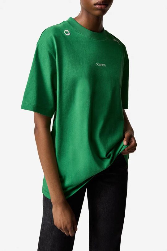 Coperni t-shirt bawełniany x Puma gładkie zielony 628305