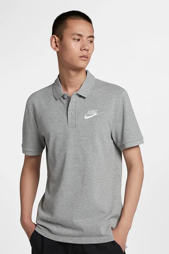 sivá Nike - Pánske polo tričko Pánsky