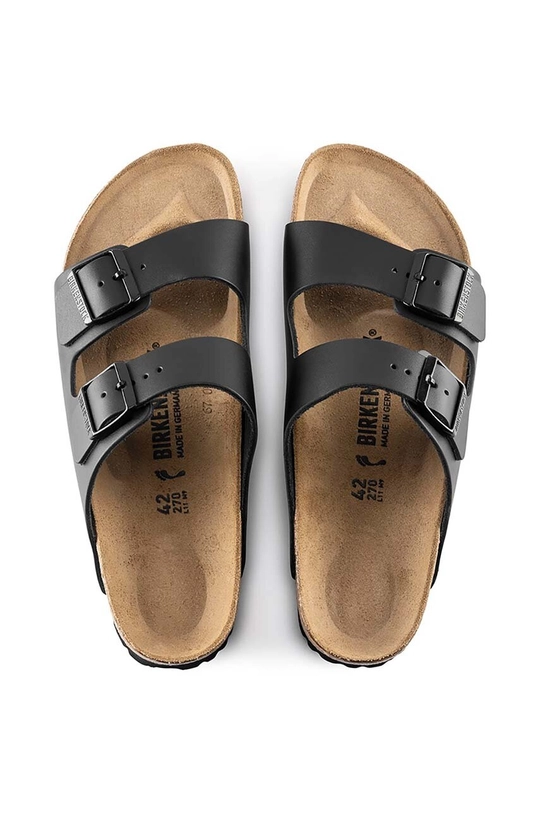 μαύρο Birkenstock - Δερμάτινες παντόφλες Arizona