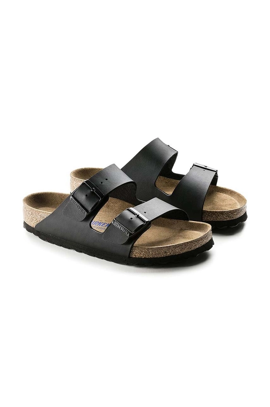 Birkenstock klapki skórzane Arizona Cholewka: Materiał syntetyczny, Wnętrze: Materiał tekstylny, Skóra naturalna, Podeszwa: Materiał syntetyczny