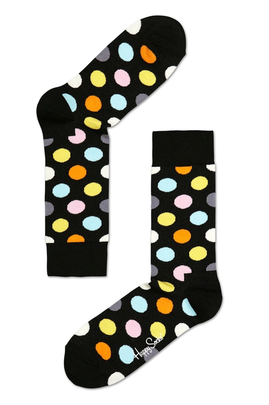 čierna Happy Socks - Ponožky Big Dot Pánsky