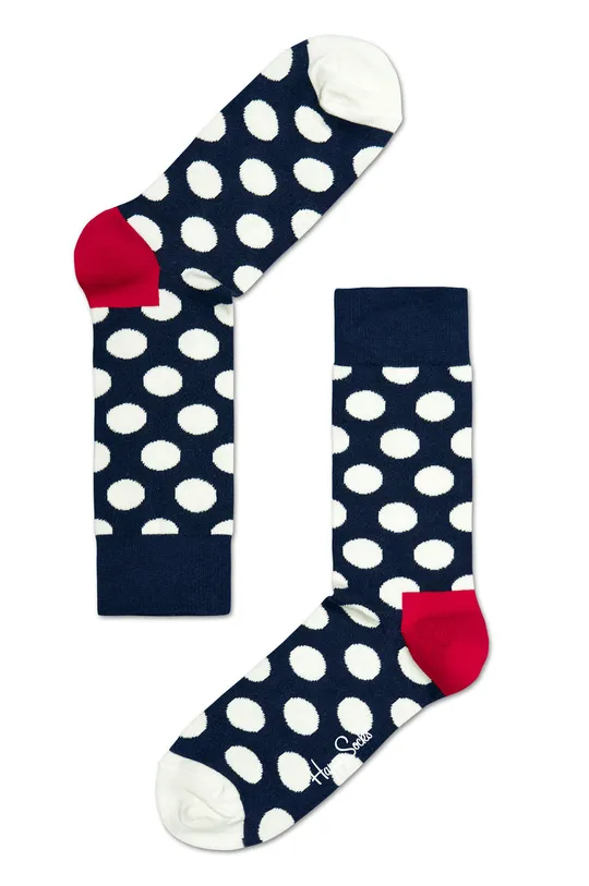 tmavomodrá Happy Socks - Ponožky Big Dot M Pánsky