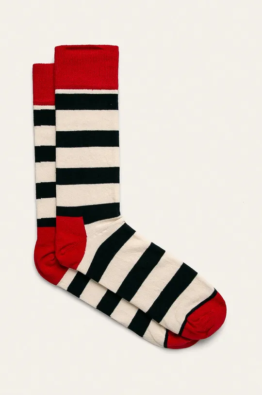 biela Happy Socks - Ponožky Stripe Pánsky