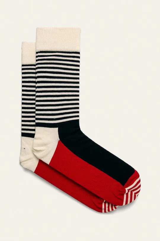 білий Happy Socks - Шкарпетки Half Stripe Жіночий