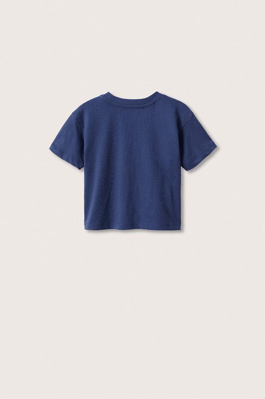 modrá Dětské bavlněné tričko Mango Kids Sea