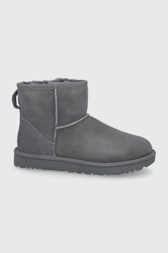 gray UGG suede snow boots Classic Mini II Women’s