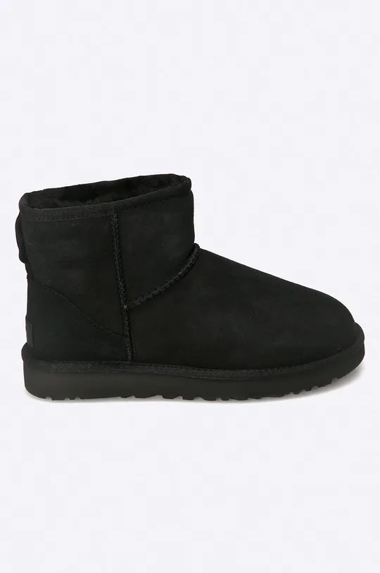 crna Cipele za snijeg od brušene kože UGG Classic Mini II Ženski