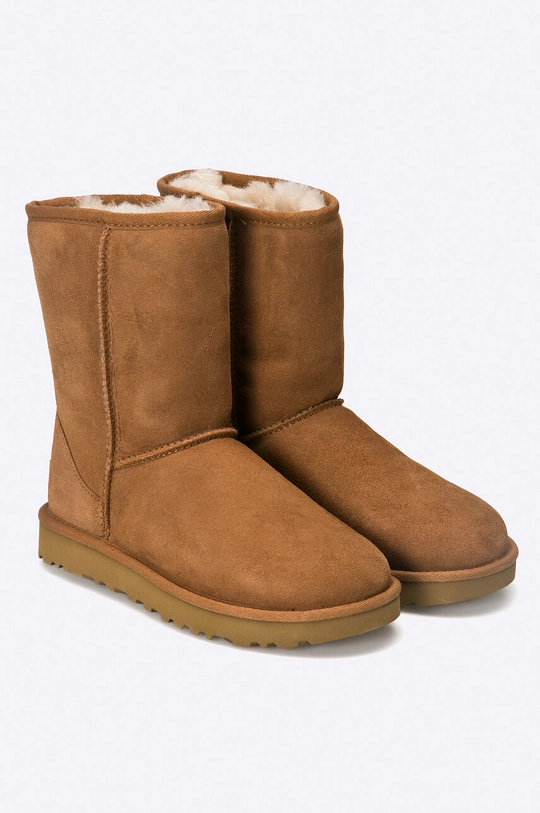 UGG stivali da neve in camoscio Classic Short II marrone