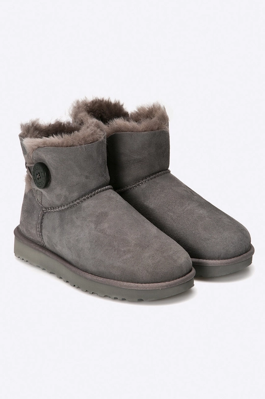 UGG shoes Mini Bailey Button II gray