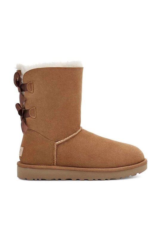 Cipele UGG Classic Bailey Bow II brušena koža smeđa 1016225.CHE