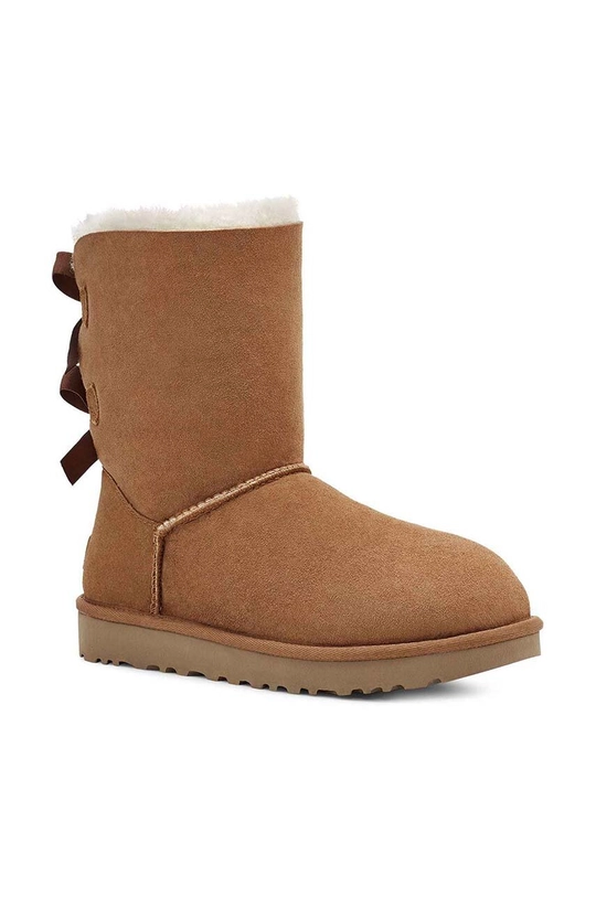 Кожени чехли UGG Classic Bailey Bow II 1016225.CHE кафяв AA00