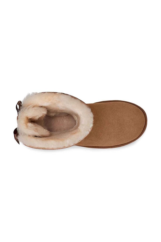 Кожени чехли UGG Classic Bailey Bow II 1016225.CHE кафяв