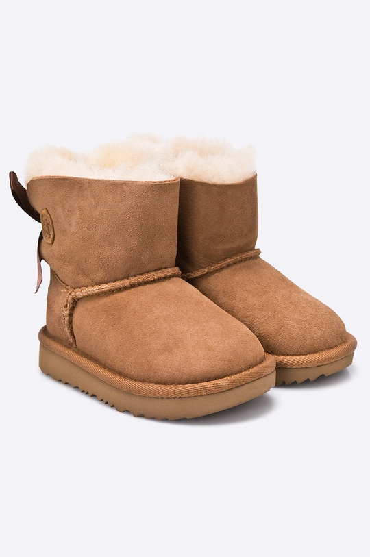 UGG - Черевики dziecięce Mini Bailey Bow II коричневий