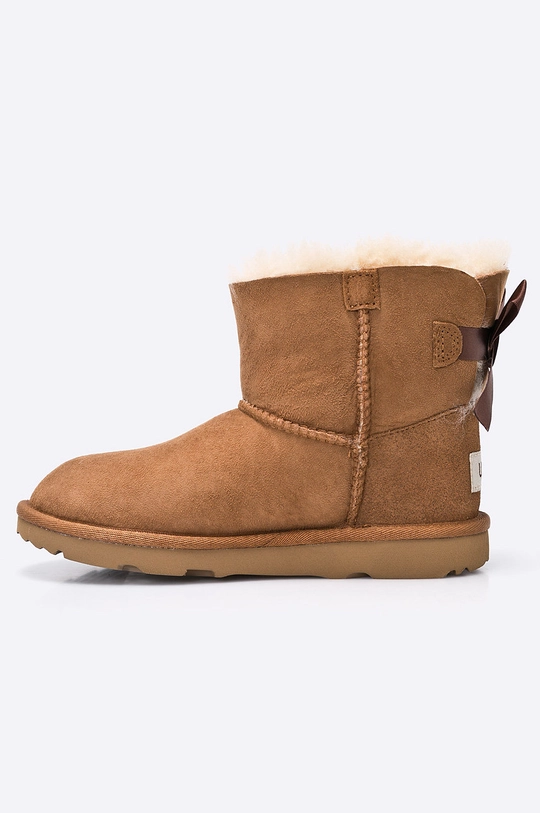 UGG - Полусапожки dziecięce Mini Bailey Bow II  Голенище: Замша Внутренняя часть: Шерсть Подошва: Синтетический материал