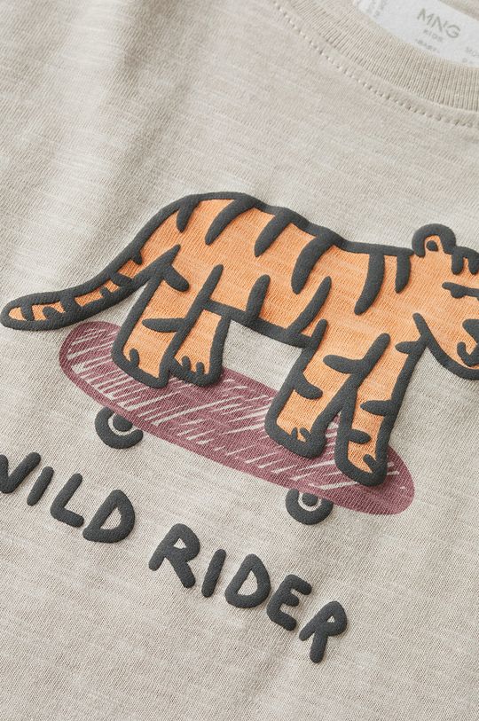 Mango Kids t-shirt bawełniany dziecięcy Wildy