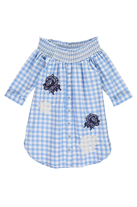 голубой Mek - Детская блузка 122-170 см. Для девочек