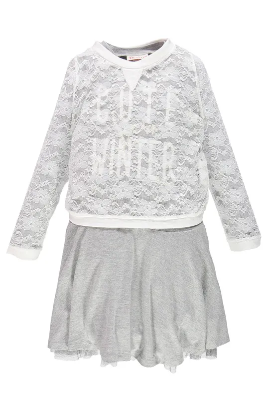 sivá Brums - Detské šaty 104-128 cm Dievčenský