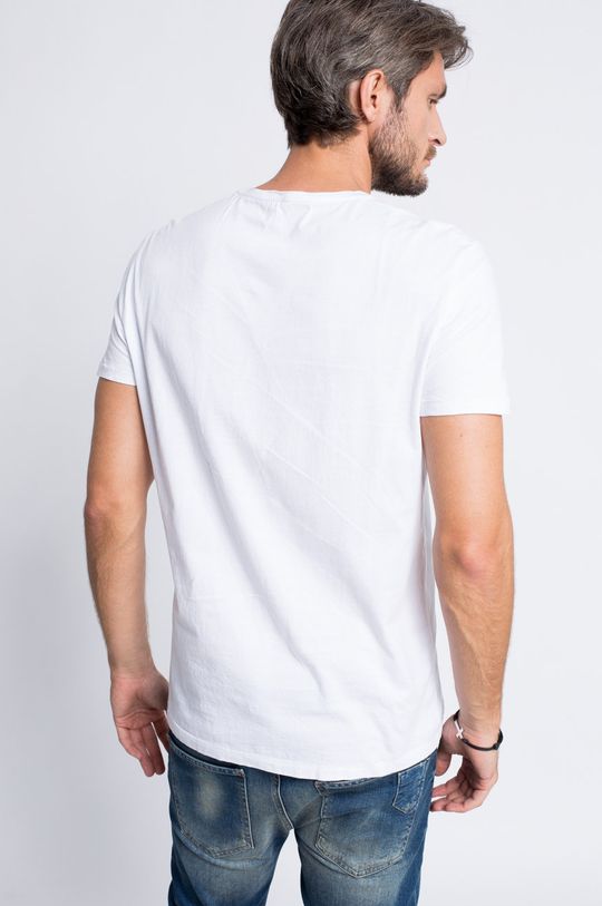T-shirt Rockstar biały 100 % Bawełna