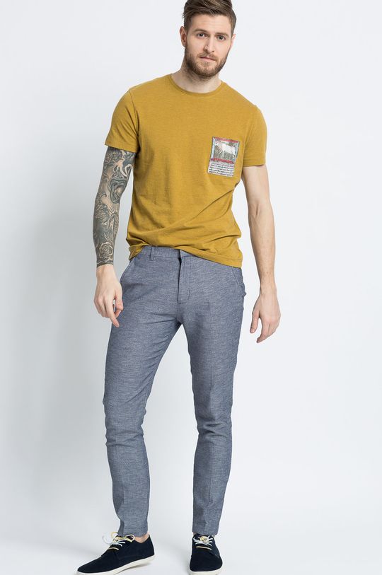 T-shirt Modern Staples żółty bursztynowy