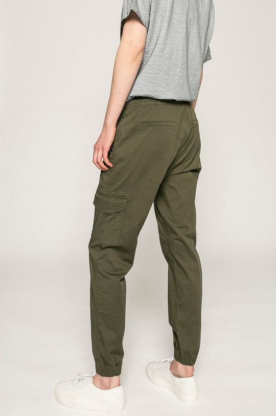 Spodnie damskie Basic zielone 98 % Bawełna, 2 % Elastan