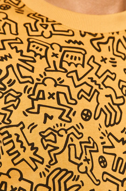 Bluza męska by Keith Haring żółta Męski