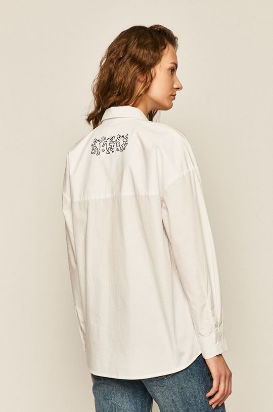 Koszula damska by Keith Haring biała 100 % Bawełna