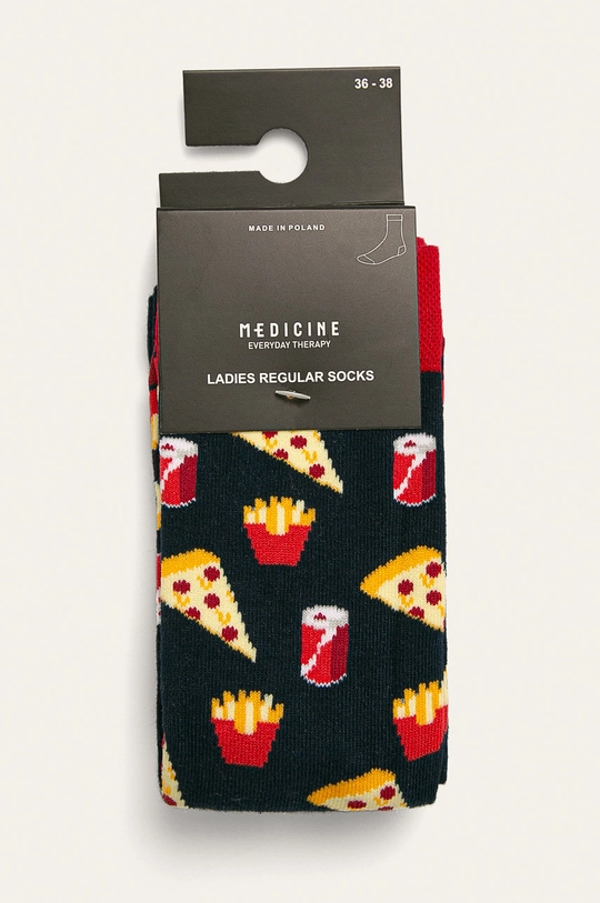 Skarpetki damskie pizza (2-pack) multicolor