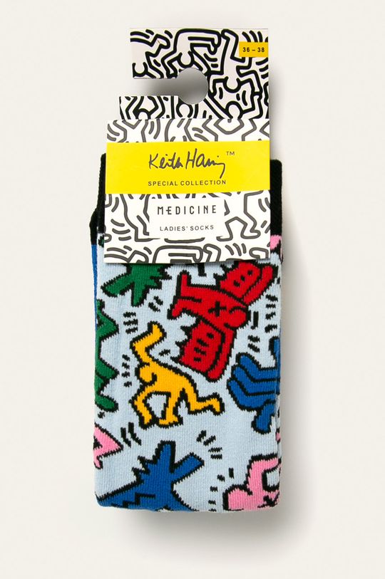 Skarpetki damskie by Keith Haring (2 pack) multicolor