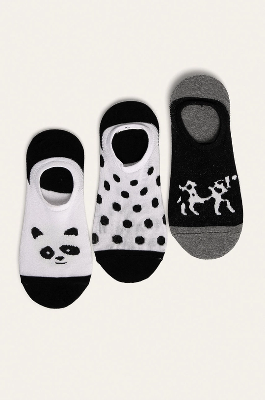 multicolor Stopki damskie krowa panda (3 pack) Damski