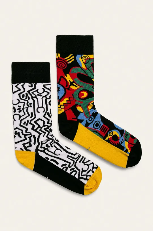 multicolor Skarpetki męskie by Keith Haring (2-pack) Męski