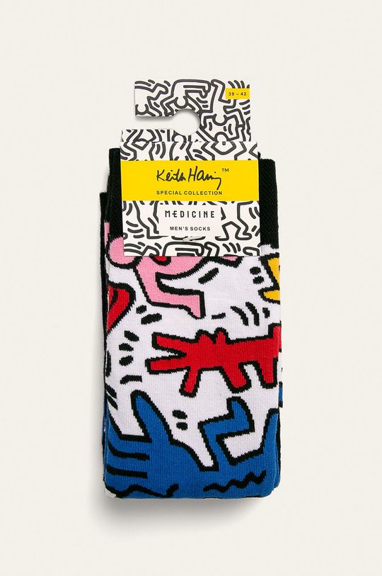 Skarpetki męskie by Keith Haring (2-pack) multicolor
