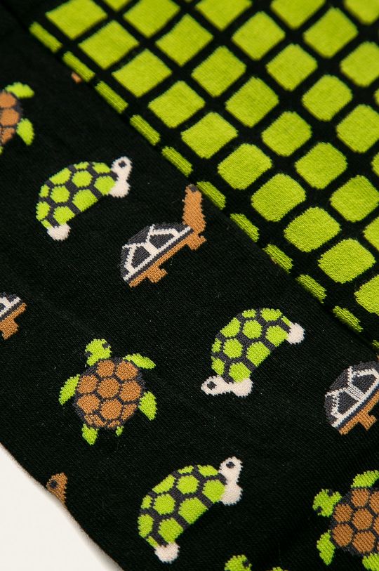 multicolor Skarpetki męskie w żółwie (2-pack)
