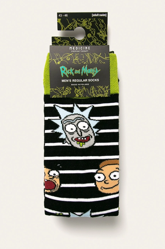 Skarpetki męskie Rick and Morty (2-pack) multicolor