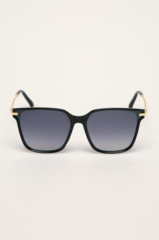Okulary przeciwsłoneczne damskie w kwadratowej oprawie czarne czarny