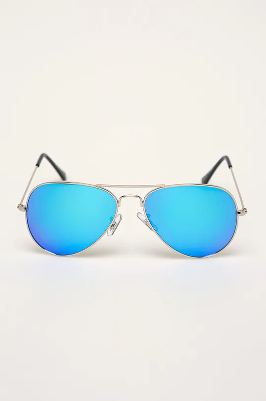 Okulary przeciwsłoneczne męskie aviator niebieskie niebieski