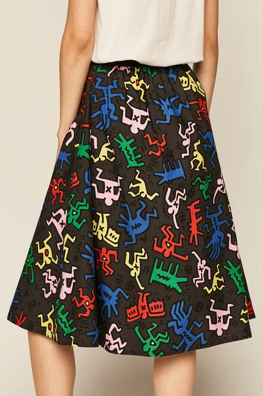 Spódnica damska by Keith Haring czarna 100 % Bawełna