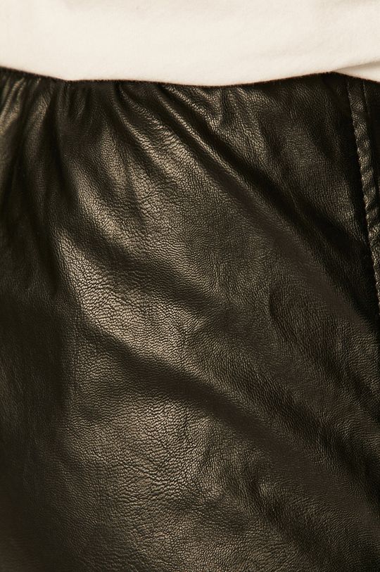 Spodnie damskie ze skóry ekologicznej czarne Damski