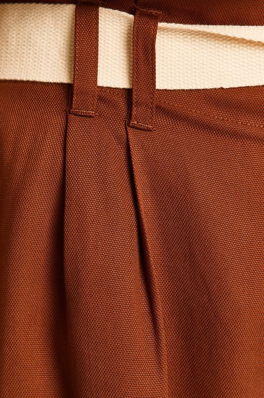 Spodnie damskie culottes brązowe Damski