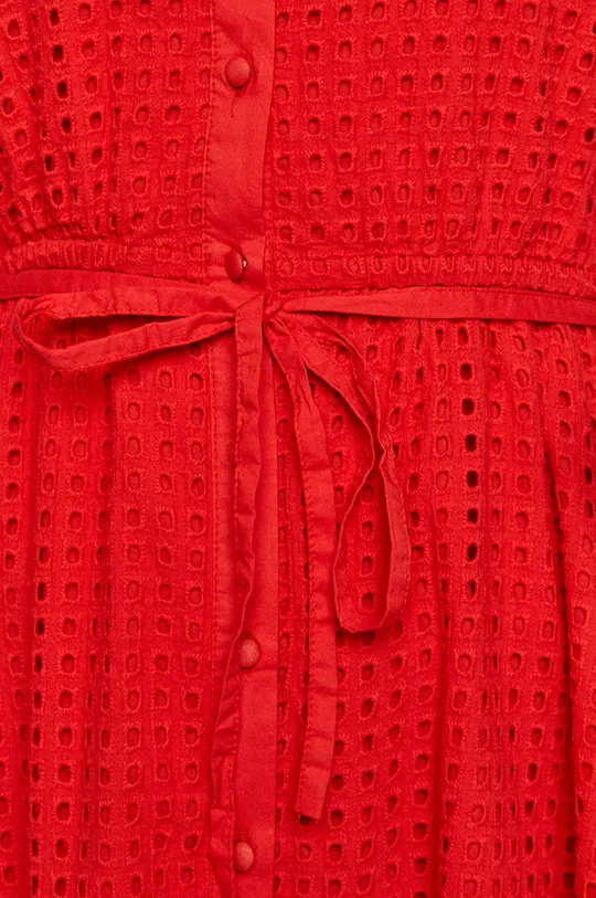 Sukienka damska ażurowa czerwona Damski