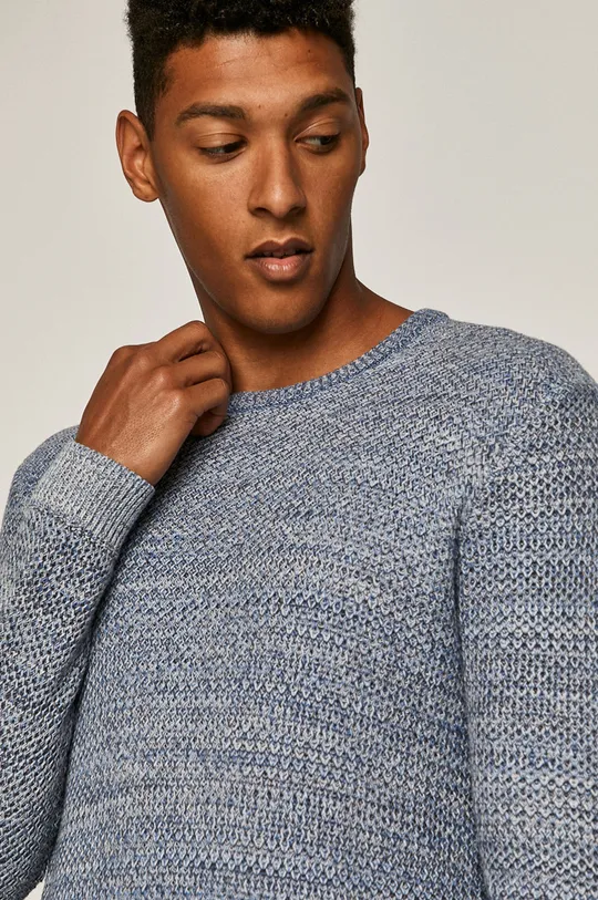 niebieski Sweter męski niebieski