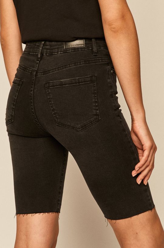 Szorty damskie jeansowe czarne 98 % Bawełna, 2 % Elastan