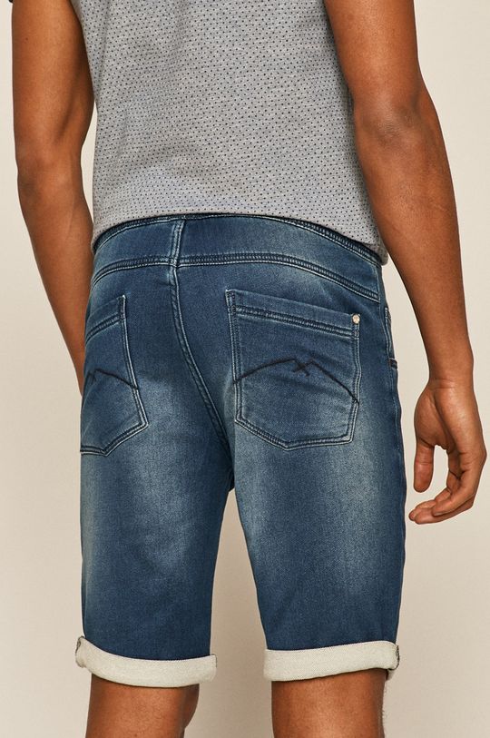 Szorty męskie jeansowe niebieskie 69 % Bawełna, 11 % Poliester, 20 % Wiskoza