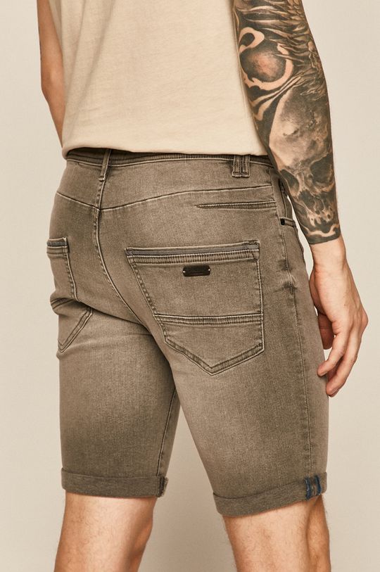 Szorty jeansowe męskie szare 98 % Bawełna, 2 % Elastan