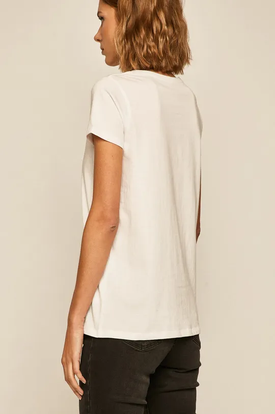 T-shirt damski biały  100 % Bawełna
