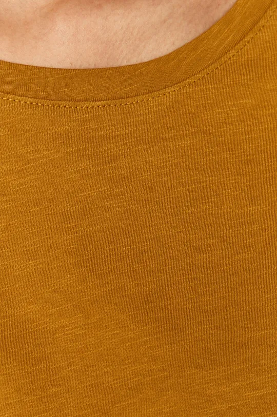 T-shirt damski bawełniany żółty Damski