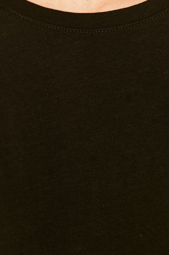 T-shirt damski bawełniany czarny Damski