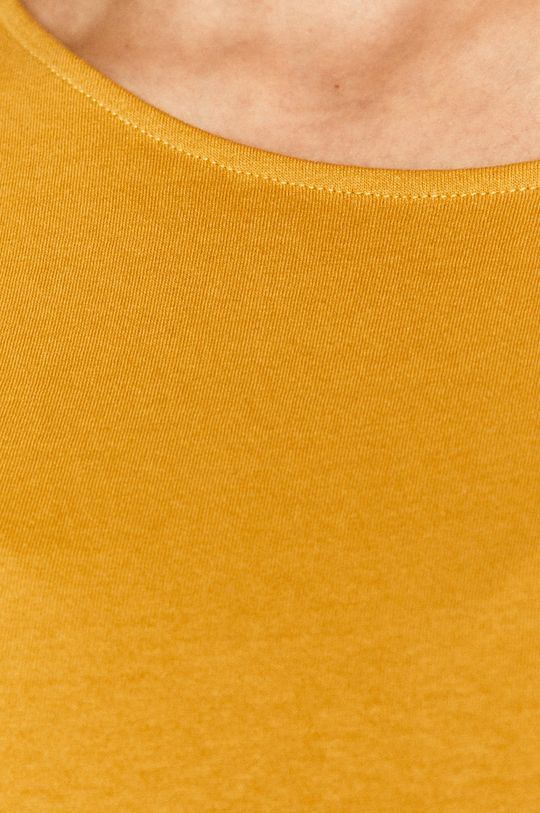 T-shirt damski z bawełny organicznej żółty