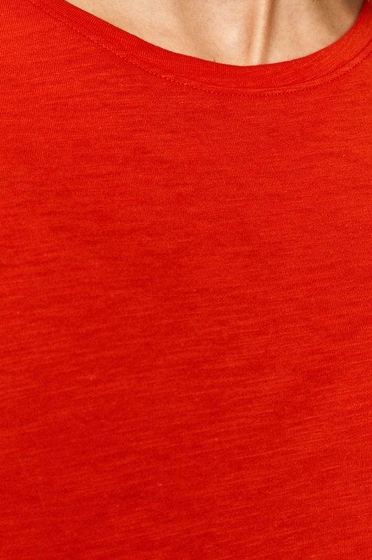 T-shirt damski gładki czerwony Damski