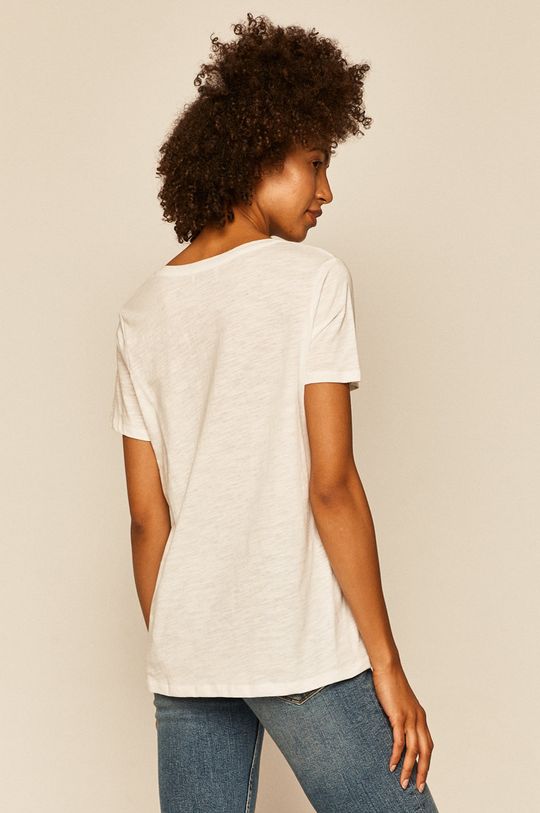 T-shirt damski z bawełny organicznej biały <p>100 % Bawełna organiczna</p>
