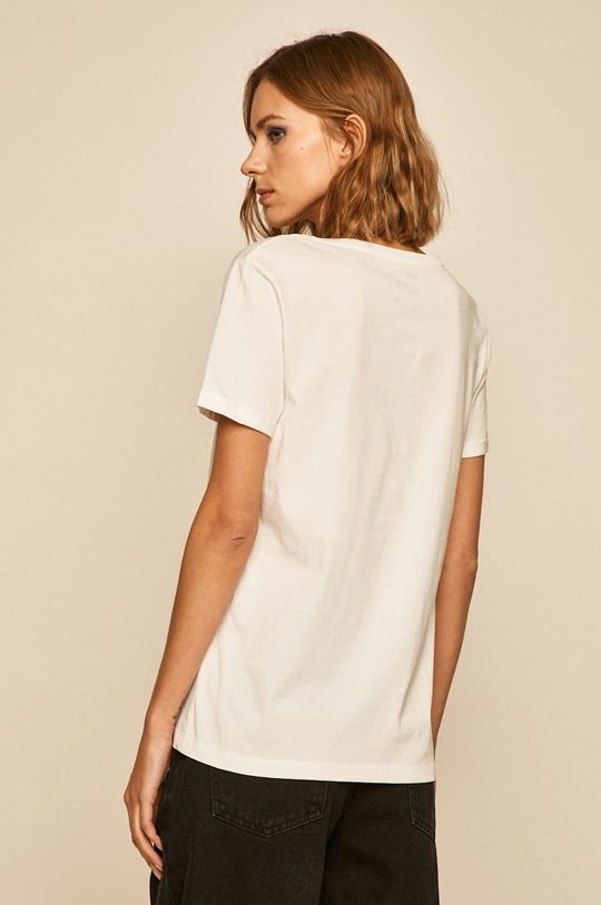 T-shirt damski Eviva L'arte biały  100 % Bawełna